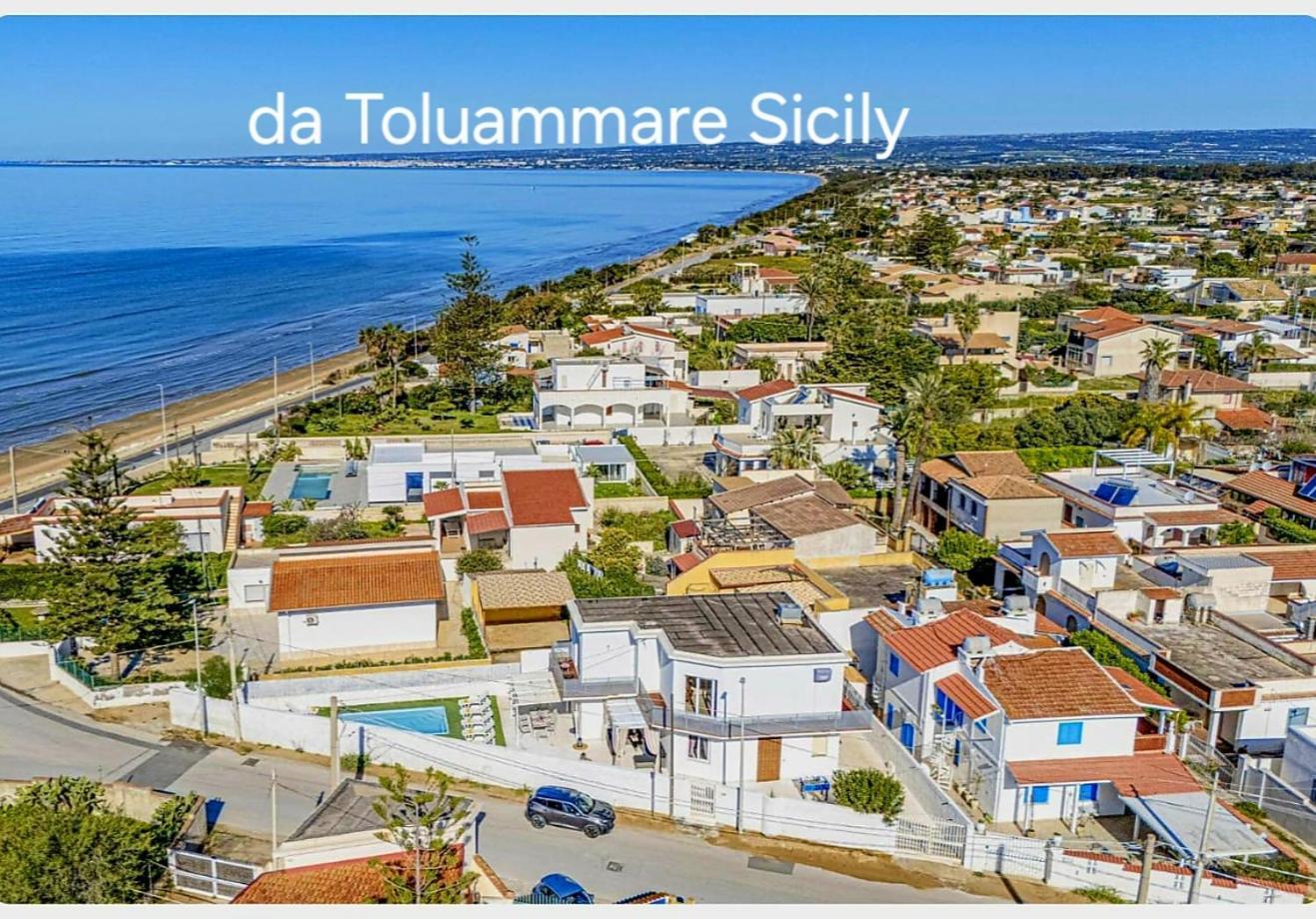 Villa Toluammare Sicily Santa Maria Del Focallo Exterior foto